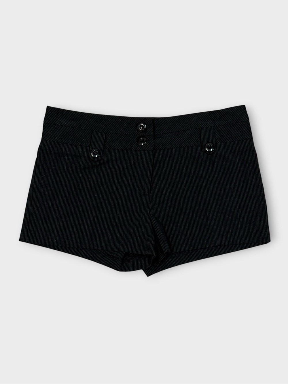 Solemio Pinstripe Tailored Mini Shorts